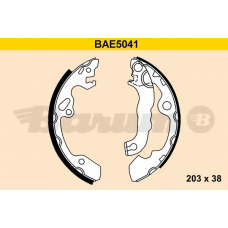 BAE5041 BARUM Комплект тормозных колодок