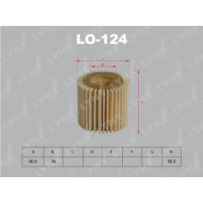 LO-124 LYNX Фильтр масляный