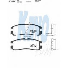 BP-5522 KAVO PARTS Комплект тормозных колодок, дисковый тормоз