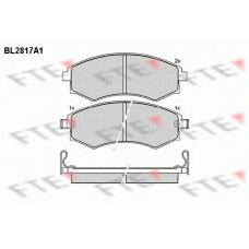BL2817A1 FTE Комплект тормозных колодок, дисковый тормоз