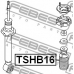 TSHB16 FEBEST Защитный колпак / пыльник, амортизатор
