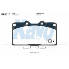 BP-5517 KAVO PARTS Комплект тормозных колодок, дисковый тормоз
