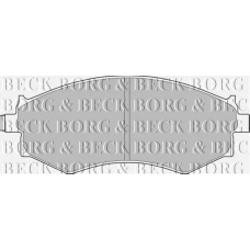 BBP1494 BORG & BECK Комплект тормозных колодок, дисковый тормоз