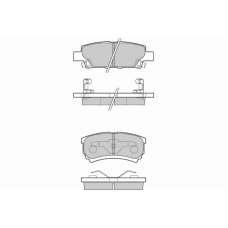 12-1106 E.T.F. Комплект тормозных колодок, дисковый тормоз