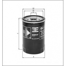 OC 67 MAHLE Масляный фильтр; гидрофильтр, автоматическая короб