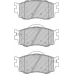 FDB1955 FERODO Комплект тормозных колодок, дисковый тормоз