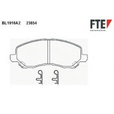BL1916A2 FTE Комплект тормозных колодок, дисковый тормоз