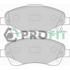 5000-1648 PROFIT Комплект тормозных колодок, дисковый тормоз
