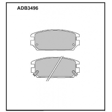 ADB3496 Allied Nippon Тормозные колодки