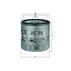 KC 20 MAHLE Топливный фильтр