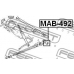 MAB-492 FEBEST Подвеска, рычаг независимой подвески колеса