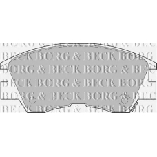 BBP1511 BORG & BECK Комплект тормозных колодок, дисковый тормоз