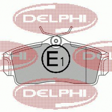 LP1435 DELPHI Комплект тормозных колодок, дисковый тормоз