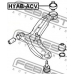 HYAB-ACV FEBEST Подвеска, рычаг независимой подвески колеса