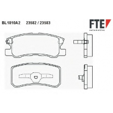 BL1810A2 FTE Комплект тормозных колодок, дисковый тормоз
