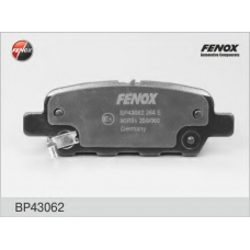 BP43062 FENOX Комплект тормозных колодок, дисковый тормоз