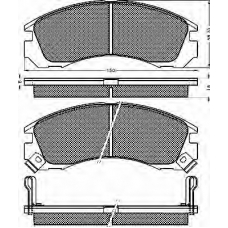 10115 BSF Комплект тормозных колодок, дисковый тормоз