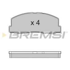 BP2299 BREMSI Комплект тормозных колодок, дисковый тормоз