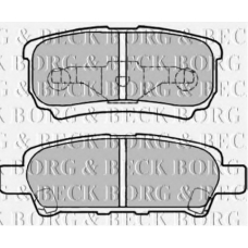 BBP2003 BORG & BECK Комплект тормозных колодок, дисковый тормоз