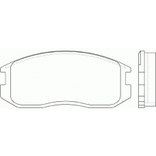 T3000 PAGID Комплект тормозных колодок, дисковый тормоз