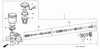 B-24-2 - BRAKE MASTER CYLINDER (3) (ABS)