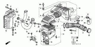 B-1-1 - AIR CLEANER (SOHC VTEC) (DOHC VTEC)