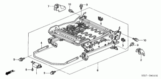 B-40-10 - FRONT SEAT COMPONENTS (L.)