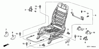 B-40-10 - FRONT SEAT COMPONENTS(L.)
