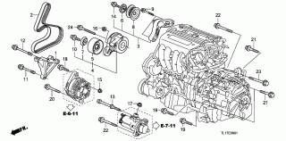 E-6-1 - ENGINE MOUNTING BRACKET (2.4L)