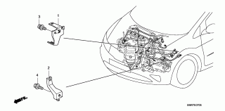 E-7-5 - ENGINE WIRE HARNESS STAY (1.4L) (1.8L) (2.0L)