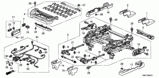 B-40-21 - FRONT SEAT COMPONENTS(R.) (POWER SEAT)