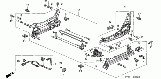 B-40-20 - FRONT SEAT COMPONENTS (L.)(POWER)