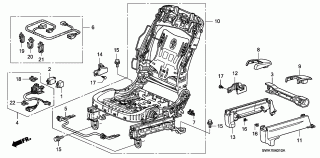 B-40-10 - FRONT SEAT COMPONENTS (L.)