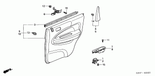 B-39-20 - REAR DOOR LINING (5 DOOR)