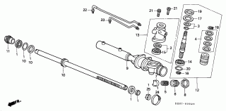 B-33-20 - POWER STEERING GEAR BOX COMPONENTS (LH)