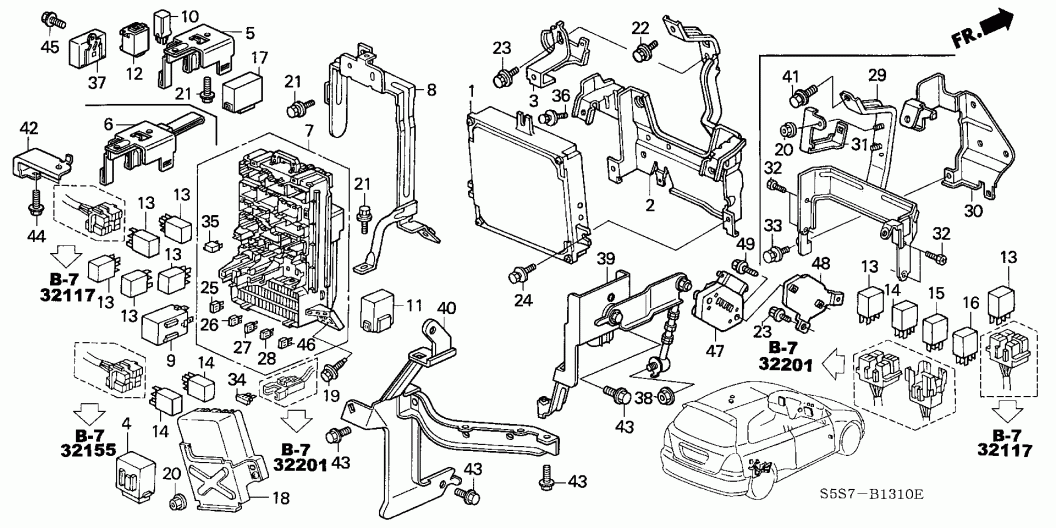 Каталог запчастей honda civic