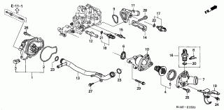 E-15-1 - WATER PUMP/SENSOR (1.8L/2.0L/2.3L)