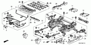 B-40-11 - FRONT SEAT COMPONENTS (L.)(POWER SEAT)