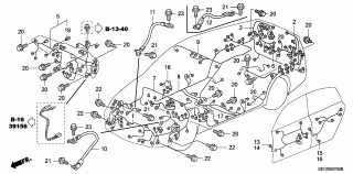 B-7 - WIRE HARNESS (LH)