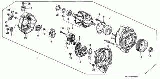 E-6-11 - ALTERNATOR (DENSO) (DOHC VTEC)