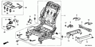 B-40-10 - FRONT SEAT COMPONENTS(L.)