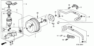 B-24-1 - BRAKE MASTER CYLINDER/ MASTER POWER (ABS)