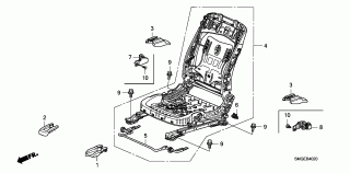 B-40-20 - FRONT SEAT COMPONENTS(R.)