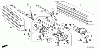 B-14 - FRONT WINDSHIELD WIPER (LH)