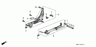 B-40-13 - FRONT SEAT COMPONENTS (R.)