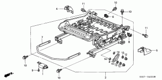 B-40-21 - FRONT SEAT COMPONENTS (R.) (MANUAL HEIGHT)