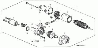 E-7-1 - STARTER MOTOR (MITSUBA)