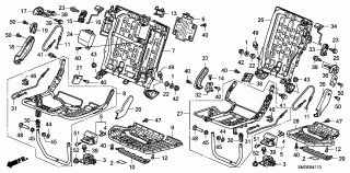 B-41-10 - REAR SEAT COMPONENTS