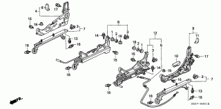 B-40-12 - FRONT SEAT COMPONENTS (RH)('94-)