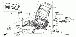 B-40-10 - FRONT SEAT COMPONENTS (L.)
